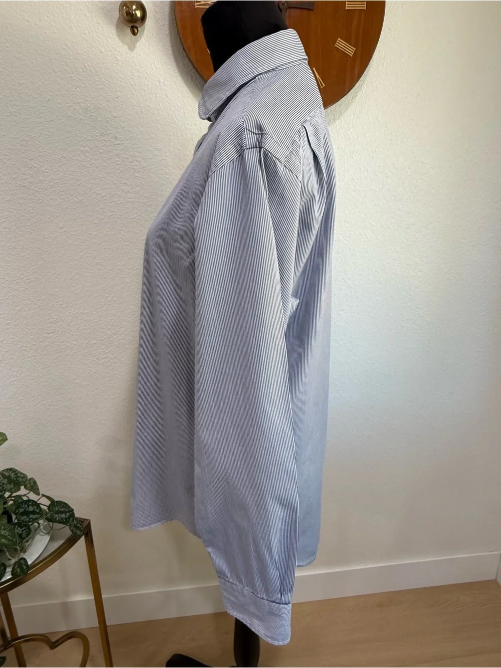 Polo Ralph Lauren Blue White Stripe Button Down Shirt Men’s M Custom Fit